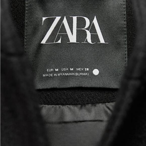 ZARA ZW COLLECTION WOOL BOMBER - Picture 10 of 10